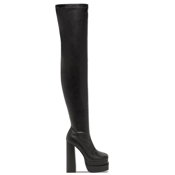 𝙇𝙖𝙨𝙩 8.5, 9 & 10🖤🎥HIGH STANDARDS OVER THE KNEE BOOT - BLACK - Picture 5 of 15